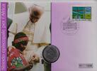 Vatikan 50 Lire Papst Johannes Paul II. - Numisbrief - Papstbesuch in Afrika -