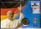 Vatikan 500 Lire Papst Johannes Paul II. - Numisbrief - Papstbesuch in Deutschland -