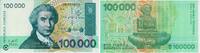 Kroatien 100.000 Dinara Banknote - Kroatien - 100.000 Dinara - 1993 -