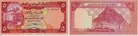 Jemen / Yemen 5 Rials Banknote - Jemen / Yemen - 5 Rials - 1978 - Gebäude - Stadtansicht vor Berg -
