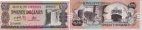 Guyana 20 Dollars Banknote - Guyana - 1989 - 20 Dollars - Kaieteuer Falls - Schiff - Fähre - Werft -