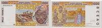 Westafrikanische Staaten - Niger 1000 Francs Banknote - Westafrik. Staaten - Niger - 2002 - 1000 Francs - Arbeiter - Träger -