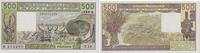 Westafrikanische Staaten - Senegal 500 Francs Banknote - Westafrik. Staaten - Senegal - 1986 - 500 Francs - Rinder - Tiere -