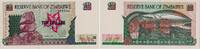 Simbabwe 10 Dollars Banknote - Simbabwe - 1997 - 10 Dollars - Steine - Vögel - Flusslandschaft -