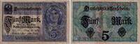 Deutsches Reich 5 Mark Banknote - Deutschland - Inflation - Darlehnskassenschein - 5 Mark - 1917 -