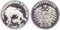 Deutschland - DDR Silbermedaille Arbeiteraufstand in der DDR 17. Juni 1953 - mit Echtheitszertifikat -