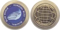 Deutschland - BRD Medaille - farbig Blauwal - Wal - Meerestiere - Tiere -