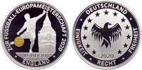 Deutschland - BRD Medaille Gedenkprägung zur Fußball EM 2020 England - London mit Big Ben -