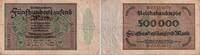 Weimarer Republik 500.0000 Mark Banknote - Deutschland - Inflation - 1923 - 500000 Mark - KN 8-stellig - Serie B -