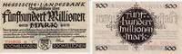 Hessen 500 Millionen Mark Banknote - Hessische Landesbank - 500 Millionen Mark - Serie C - Kennnr. rot -