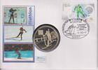 Deutschland - BRD Medaille auf Numisbrief Deutsche Sporthilfe - Biathlon -