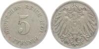 Kaiserreich 5 Pfennig 5 Pfennig - großer Adler -