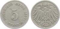 Kaiserreich 5 Pfennig 5 Pfennig - großer Adler -