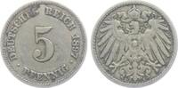 Kaiserreich 5 Pfennig 5 Pfennig - großer Adler -
