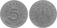 Drittes Reich 5 Reichspfennig 50 Reichspfennig - mit Hakenkreuz -