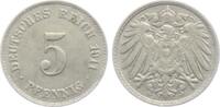 Kaiserreich 5 Pfennig 5 Pfennig - großer Adler -