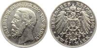 Baden 2 Mark Friedrich I. (1852-1907) mit großem Adler -