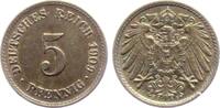 Kaiserreich 5 Pfennig 5 Pfennig - großer Adler -