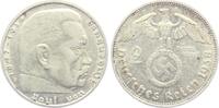 Drittes Reich 2 Reichsmark Hindenburg -