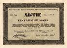 Deutschland - Hamburg  Norddeutsche Automobilfabrik AG - Aktie zu 1.000 Mark - Jan. 1922 SUP