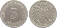 Kaiserreich 5 Pfennig 5 Pfennig - großer Adler -