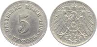 Kaiserreich 5 Pfennig 5 Pfennig - großer Adler -