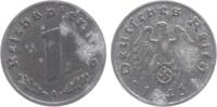 Drittes Reich 1 Reichspfennig 1 Reichspfennig - mit Hakenkreuz -