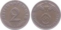 Drittes Reich 2 Reichspfennig 2 Reichspfennig - mit Hakenkreuz -