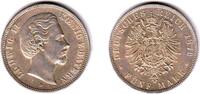 1876 D 5 Mark - König Ludwig III. von Bayern SUP+