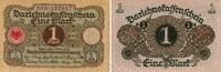 Inflation 1 Mark Banknote - 1 Mark - Kn-Nr.rot 6-stellig - Serie 350 -