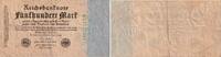 Inflation 500 Mark Banknote - 500 Mark - Kn-Nr. grün 8-stellig - Serie A -