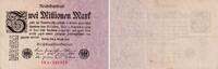 Inflation 2 Millionen Mark Banknote - 2 Millionen Mark - 1923 - Knr-Nr. rot - 6-stellig - Serie A -