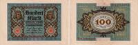 Inflation 100 Mark Banknote - 100 Mark - 1920 - Kn-Nr. rot - 8-stellig - Serie T - Udr.B. LP? -