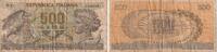 Italien 500 Lire Banknote - Italien - 1966 - 500 Lire - Frauenkopf - Adler -
