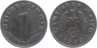 Drittes Reich 1 Reichspfennig 1 Reichspfennig - mit Hakenkreuz -