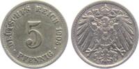 Kaiserreich 5 Pfennig 5 Pfennig - großer Adler -