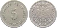 Kaiserreich 5 Pfennig 5 Pfennig - großer Adler -
