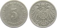Kaiserreich 5 Pfennig 5 Pfennig - großer Adler -