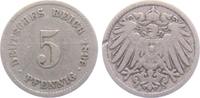 Kaiserreich 5 Pfennig 5 Pfennig - großer Adler -
