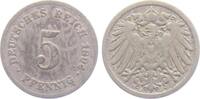 Kaiserreich 5 Pfennig 5 Pfennig - großer Adler -