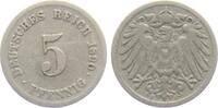 Kaiserreich 5 Pfennig 5 Pfennig - großer Adler -