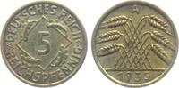Weimarer Republik 5 Reichspfennig 5 Reichspfennig - mit Ährenbündel -
