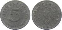 Drittes Reich 5 Reichspfennig 5 Reichspfennig - mit Hakenkreuz -