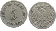 Kaiserreich 5 Pfennig 5 Pfennig - großer Adler -