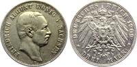 Sachsen - Kaiserreich 3 Mark König Friedrich August III. von Sachsen (1904-1918) -