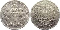Hamburg - Kaiserreich 5 Mark 5 Mark Stadtwappen - großer Adler -