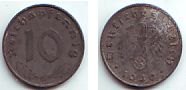 Drittes Reich 10 Pfennig Kursmünze -