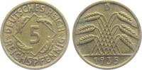Weimarer Republik 5 Reichspfennig 5 Reichspfennig - mit Ährenbündel -