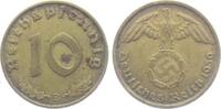 Drittes Reich 10 Reichspfennig 10 Reichspfennig - mit Hakenkreuz -