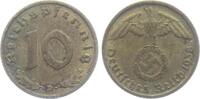 Drittes Reich 10 Reichspfennig 10 Reichspfennig - mit Hakenkreuz -